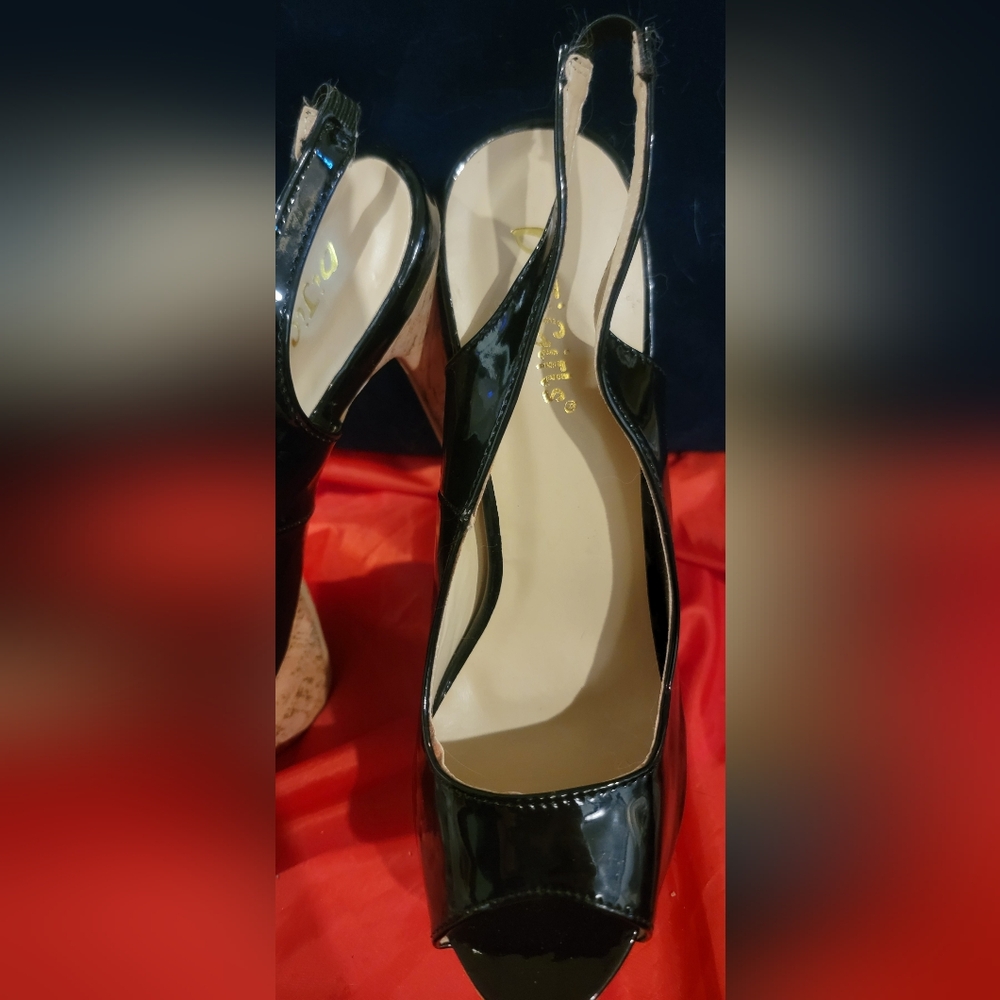 Elegant Black Slingback Heels
